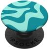 Colorful Swirl Gifts Motivo retrò Teal Aqua Groovy Liquid Swirl PopSockets PopGrip Adesivo