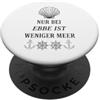 Maritime Ebbe Anker Muschel Küste Solo con la bassa marea ci sono meno cozze ancorate PopSockets PopGrip Adesivo