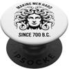 Greek Goddess Medusa Gorgon Gorgo Funny Greek Mythology Medusa Making Men Hard Since 700 B.C. PopSockets PopGrip Adesivo