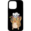 cat meow mackerel animal paw Pet cute dr Custodia per iPhone 15 Pro Max Gatto come Cook Peace