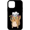 cat meow mackerel animal paw Pet cute dr Custodia per iPhone 12 mini Gatto come Cook Peace