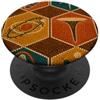 Retro Starburst Geometric Designs Pittura australiana aborigena Atomica di metà secolo PopSockets PopGrip Adesivo