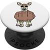 Grandio Design Introverted Intellectual Medio Finger Okapi Divertente Rude Inappropriato Mano antisociale PopSockets PopGrip Adesivo