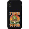 Wholesome Frog Cottagecore Collection Custodia per iPhone X/XS I Toad You So Funny Retro Sunset Frog fungo