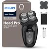 Philips Head Shaver Pro Serie 5000- Rasoio per uomo e donna, testina flessibile a 360° e lame ComfortCut per una rasatura pulita e delicata sulla pelle, modello HS5980/15