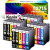 Koala 20-Pack T0715 Cartuccia d'inchiostro Compatibili per Epson T0711 T0712 T0713 T0714 pour Stylus SX100 SX110 SX210 SX215 SX410 SX415 SX510W SX515W SX610FW DX4400 DX7450 DX8400 DX9400F
