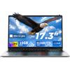 MITUNTUN Computer portatile da 17,3", Core i5-7Y57, 16GB RAM, 512GB SSD | 2 core, 4 fili, fino a 3,2 GHz, display FHD IPS, tastiera retroilluminata, tastierino numerico, cerniera a 180° e USB 3.0