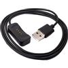 System-S Cavo USB 2.0 da 100 cm per Oppo Watch 4 3 2 1 pro SE per OnePlus Watch 2 Smartwatch in nero