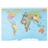 Merkloos Puzzle mappa del mondo 500 pezzi - Paesi, strade e città a colori - Formato orizzontale 48 x 34 cm