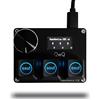Merkloos Tastiera con interruttori Hall lineari: 3 interruttori con display, connessione USB-C, display IPS da 0,96 pollici, 3 interruttori lineari Hall, tasto programmabile