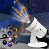 Merkloos Proiettore cielo stellato - Proiettore galassia - 8 colori - 360° girevole - 10 dischi di proiezione