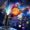 Merkloos Proiettore galassia cielo stellato - Proiettore a luce notturna con rumore bianco - 4K HD - Rotazione 360° - Con timer