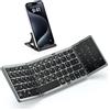 Merkloos Tastiera wireless Bluetooth pieghevole - Touchpad e tastierino numerico - Layout QWERTZ tedesco - Nera