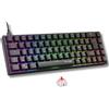 Merkloos Tastiera gaming meccanica - 65% - RGB - Switch rossi - Layout AZERTY