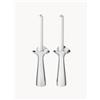 Georg Jensen Set di 2 candelabri in acciaio inossidabile Bloom - Argento