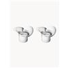 Georg Jensen Set di 2 candelabri in acciaio inossidabile Bloom - Argento