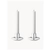 Georg Jensen Set di 2 candelabri in acciaio inossidabile Henning Koppel - Argento