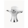 Georg Jensen Set di 2 candelabri in acciaio inossidabile Bloom - Argento