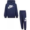 Nike tuta da bambini club fleece blu