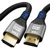 CAKOBLE Cavo HDMI 2.2 1 mt,16K 12K 8K 4K | 96Gbps Ultra High Speed Cavo HDMI | 16K@60Hz 8K@240Hz | eARC HDR10+ Dolby Vision/Atmos | HDCP 2.3 |Per PS5, Xbox Series X/S, Soundbar, PC, Per cavo hdmi 2.1