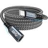 GIANAC Cavo di Prolunga USB C [100W/1M] Cavo Type C Maschio a Femmina 10Gbps | Cavo Prolunga Tipo C 3.2 Gen2 4K@60Hz per iPhone 17/16/15 Pro Max, MacBook Pro/Air XPS 15 Galaxy S23 S22