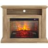 GMR Camino elettrico con cornice in legno Nancy