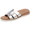 Skechers Desert Kiss Low Peak Look Sandali a ciabattaDonna | Sandali casual, plantare imbottito in schiuma Skechers Plush, tomaia in pelle vegana, suola esterna flessibile