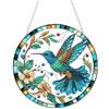 Wusejosapi Set Diamond Painting, Pittura a Perline, Ciondolo da Camera | Set fai da te per diamond painting con uccelli e fiori, acchiappasogni per decorare stanze e finestre
