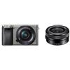 SONY - Kit Fotocamera Digitale Mirrorless Alpha A6000 Nero / Grafite Sensore APS-C 24.3 Mpx Full HD + Obiettivo E PZ 16-50 mm F3,5-5,6 OSS - SPEDIZIONE GRATUITA