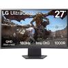 LG Monitor gaming UltraGear 27 | Serie GS60QC | QHD Curvo, 180Hz, 1ms