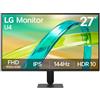 LG Monitor Full HD 27 | Serie U411B | FHD, IPS, HDR10, 144Hz