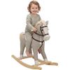AIYAPLAY Cavallo a Dondolo per Bambini 1-3 Anni con Suoni di Zoccoli e Nitriti