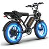 HEADEER Bici Elettrica Fat Tire 20'' 250W Batteria 48V 20Ah Velocità 25 km/h 80km