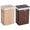 Homcom Cesta Portabiancheria con Coperchio e Fodera Rimovibile 40x30x60 cm