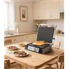 Master Bistecchiera 2 Piastre 2000W Inox con Piastre Estraibili