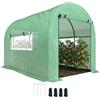 Outsunny Serra da Giardino a Tunnel 3x2x2 m in Acciaio e PE Anti UV Verde