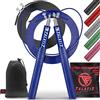 TALAFIT Corda per Saltare Professionale | Corda Crossfit TALAFIT | Corda Fitness Regolabile | Corda per saltare con cuscinetti ad alta velocità di rotazione | Custodia + Corda extra