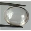 Matrimonio Regalo Naturale Bianco Zaffiro Ovale Cabochon Gemma Certificato