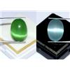 Naturale Blu E Verde Gatto Occhio Gemma Paio 32-34 CT Ovale Cabochon Certificato