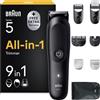 Braun Regolabarba Braun All-in-One Series 5 AIO5540 con 9 accessori