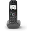 Gigaset Telefono cordless Gigaset AS490 grey black con vivavoce
