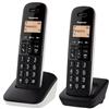 Panasonic Cordless Panasonic KX TGB612JTW Twin Dect Black e White