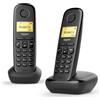 Gigaset Cordless Gigaset L36852 H2802 K101 A SERIES A170 Duo Black