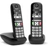 Gigaset Cordless Gigaset L36852 H2816 K131 E SERIES E270 Duo Black