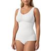 Risalti Canotta Donna Modellante Spalla Larga - Canottiera Donna Microfibra Elasticizzata, Top Intimo Modellante Senza Cuciture ed Etichette, Body Contenitivo, Traspirante - Made in Italy