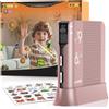 Merkloos Console per giochi di movimento per bambini - 13 giochi di movimento e 11 giochi con controller - Rosa - Con set di adesivi