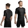 Progress Jiu Jitsu Academy+ - Rashguard a Maniche Corte, Flessibile e Resistente, Maglia a Compressione Traspirante per Uomini e Donne, 80% Poliestere, 20% Elastan