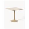 Westwing Collection Tavolo con piano in marmo Miley, 80 x 80 cm - Beige