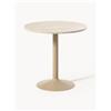 Westwing Collection Tavolo rotondo con piano in marmo Miley, varie misure - Beige