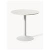 Westwing Collection Tavolo rotondo con piano in marmo Miley, varie misure - Bianco